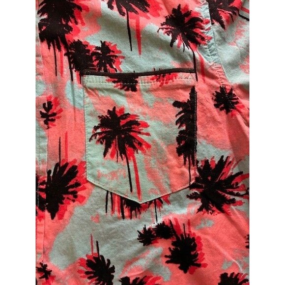 Ransak Men Hawaiian Miami Vice Short Sleeve Palm Trees Shirt Size Small - Picture 3 of 5